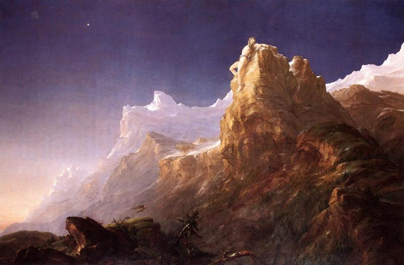 Thomas Cole Prometheus Bound Sweden oil painting art